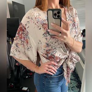 Lovestitch Bohemian Tie Front Top